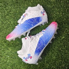 Mens Under Armour Spotlight Clone 4 MC TX Football Cleat 3027295-100 Mens Size 9