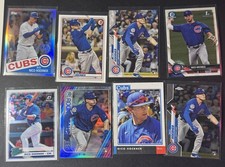 Nico Hoerner RC Rookie Lot of 8 Chicago Cubs Refractor Insert Topps Chrome
