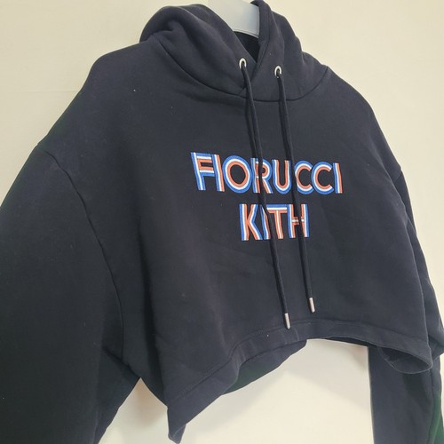 Fiorucci x Kith Damen Cropped Hoodie Pullover Schwarz Gr. S - Bild 4 von 10