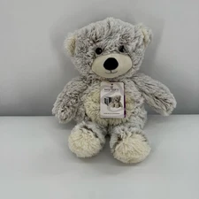 Warmies Grey Teddy Bear Fluffy Cuddly Plush Stuffed Animal Comfort 14" New