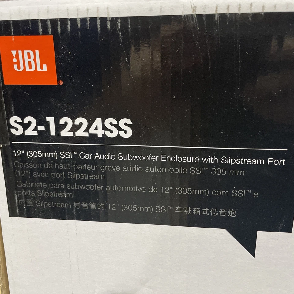 Subwoofer de gabinete con puerto Slipstream de 12" JBL S2-1224SS 1100W - negro Foto 3 de 4