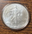 2002 1 oz Silver American Eagle (Brilliant Uncirculated), US Mint Dollar