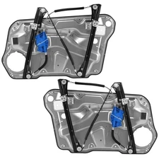 Front Power Window Regulators Left LH Right RH Pair Set for MK4 VW Golf Jetta