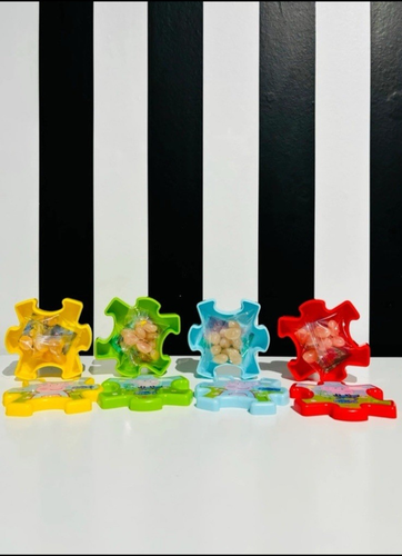 ❤️ Peppa pig George rompecabezas de plástico bañeras favores de fiesta dulces rellenos juguete golosinas - Imagen 3 de 5