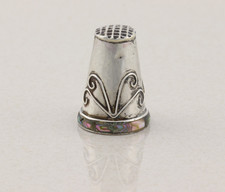 Sterling Silver Abalone Thimble 11/16 Opening...