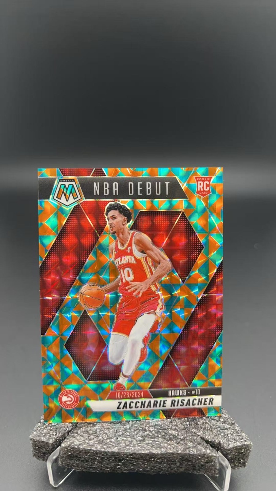 2024-25 Panini Mosaic Zaccharie Risacher RC Tessellation /15 NBA Debut #12071 S