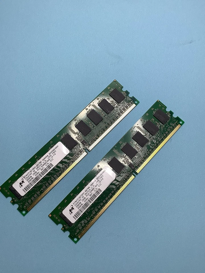(x2) MT9HTF3272AY-667B6 Micron 256MB DDR2 ECC PC2-5300 667Mhz Memory - Image 4 of 4