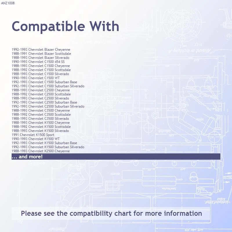 铬透明镜头角灯总成适用于 1988 - 1993 雪佛兰 Blazer [Crystal] — 第 2/2 张图片