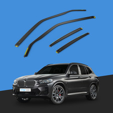 BMW X3 G01 2017-2024 5 Door SUV Wind Deflectors 4pc Tinted In-Channel Deflectors