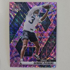 George Pickens 2025 Panini Mosaic Purple Reactive #109 Dallas Cowboys NFL 
