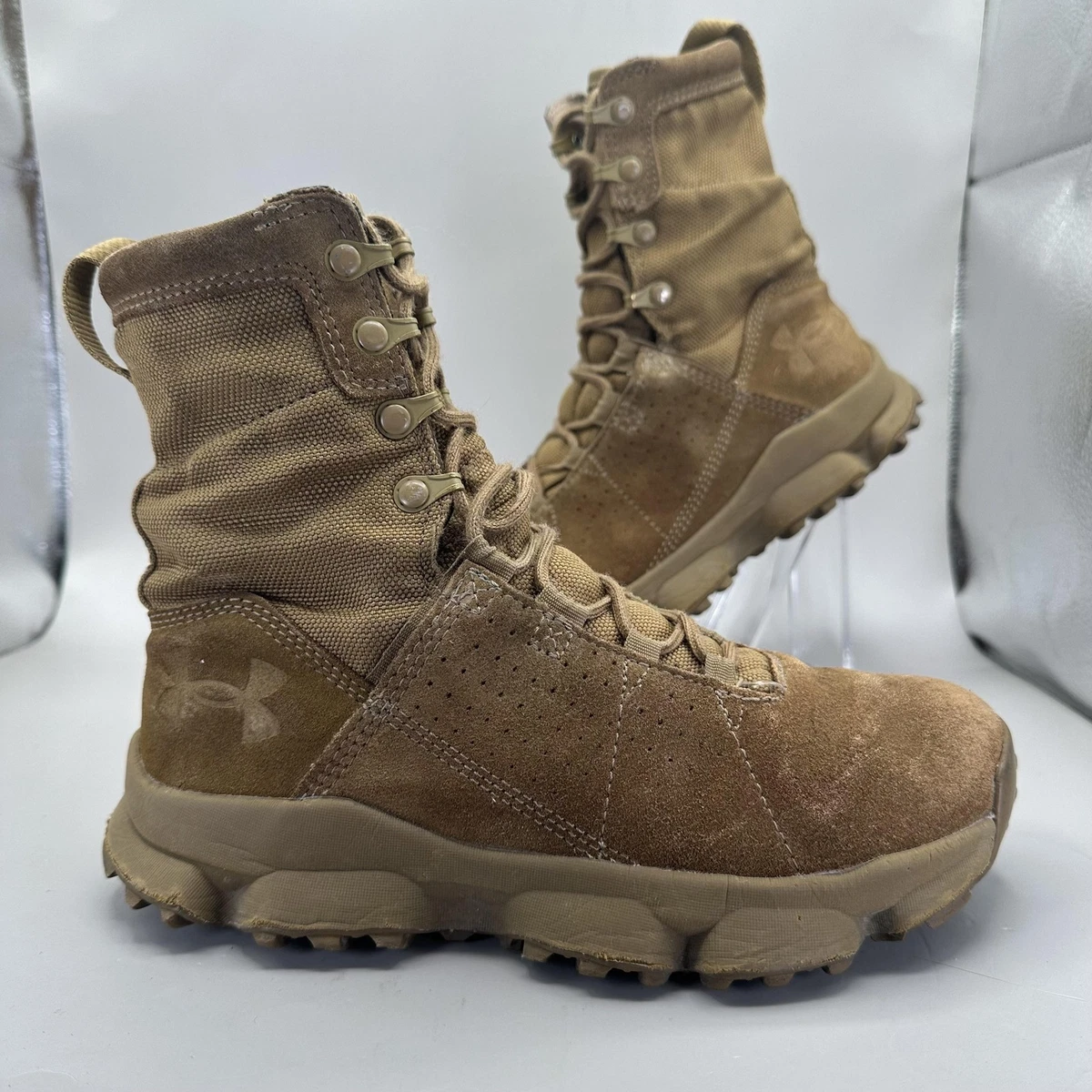 Under Armour Tan Suede boots. Under Armour Micro G Valsetz Coyote Leather Military Boots  main image 2
