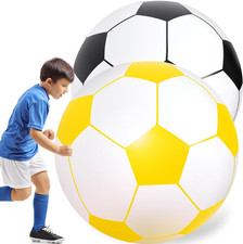 2 Pcs 40 Inch Giant Inflatable Soccer Balls
