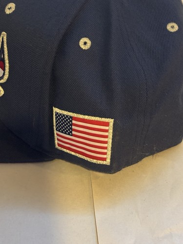 Mitchell & Ness Chicago Bulls Hat Cap Hat Stars & Stripes Navy Blue Snapback NBA - Picture 3 of 7