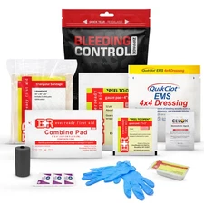 Bleeding Control Zip Pack with QuikClot and Celox