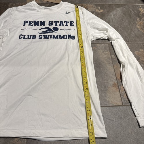 Penn State Nittany Lions Club nuoto bianco brillante Nike Dri Fit manica lunga - Foto 6 di 9