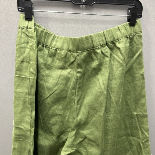 Lintico Linen NEW Pants Women XL Green Beach Preppy Easter Boho Hippie Harem - Bild 8 von 9