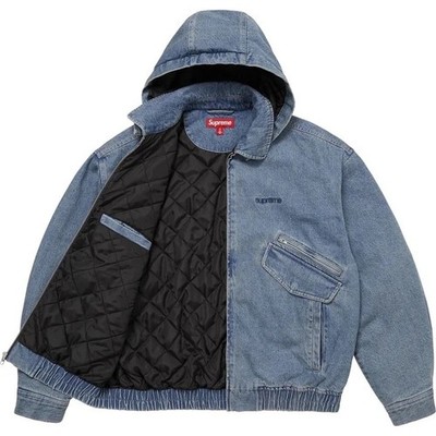 FW25 | Supreme Hooded Utility Jacket | Denim | M | IN STOCK | eBay