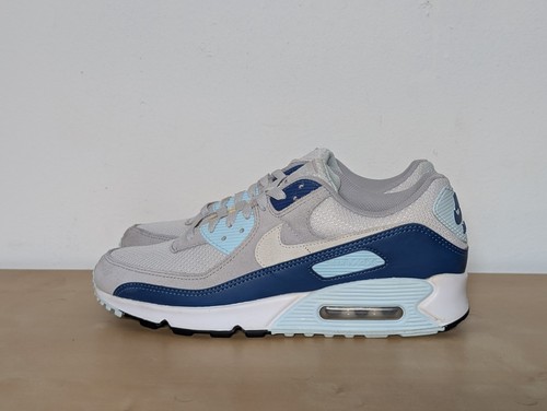 Nike Air Max 90 Glacier Blue Platinum White Sneakers FN6958-001 Men's Size 10 - Picture 2 of 8