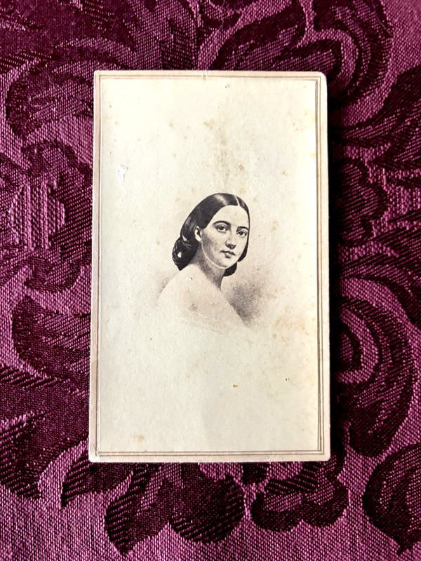 CIVIL WAR ERA CDV ~  WIDOW OF SENATOR  STEPHEN  A. DOUGLAS