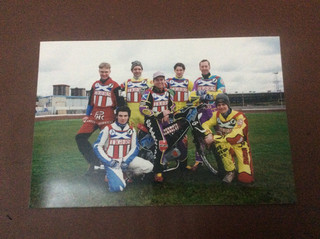1990's GLASGOW TIGERS SPEEDWAY TEAM PHOTO ( GOOD CONDITION )