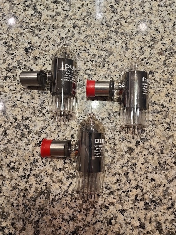 Duniway I-165-K-N Iridium Glass 1" Broad Range Kovar Ion Gauge Tube (Lot Of 4)
