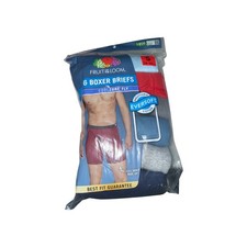 6 Fruit of the Loom Boxer Briefs Coolzone Fly Eversoft Men's Small 28-30 New.