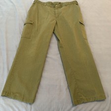 Boy Scouts Of America Pants Mens Large Olive Green Cargo Uniform Hiking BSA