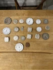 Antique Pocket Watch And Wrist Faceplate Lot Of 20 For Parts Waltham,Elgin, C