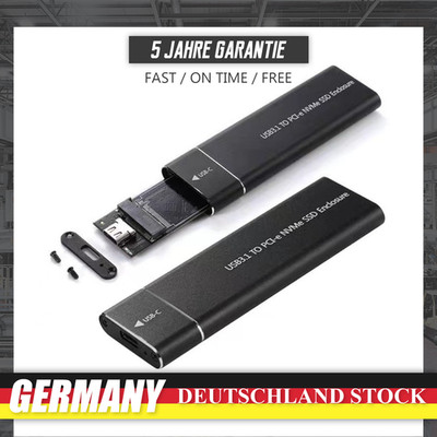 M.2 M2 NVMe SATA Adapter Externes SSD Gehäuse Case M/M+B Key USB-C USB3.2 10Gbps