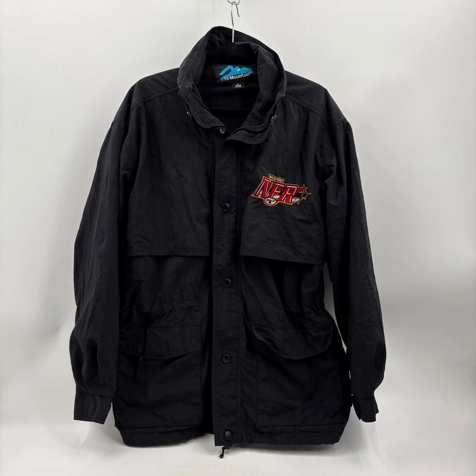 Chaqueta pequeña Tri-Mountain negra Wrangler National Finals Rodeo NFR 2003 para hombre Foto 2 de 4