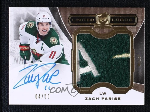 2014-15 Upper Deck The Cup Limited Logos /50 Zach Parise #LL-ZP Auto