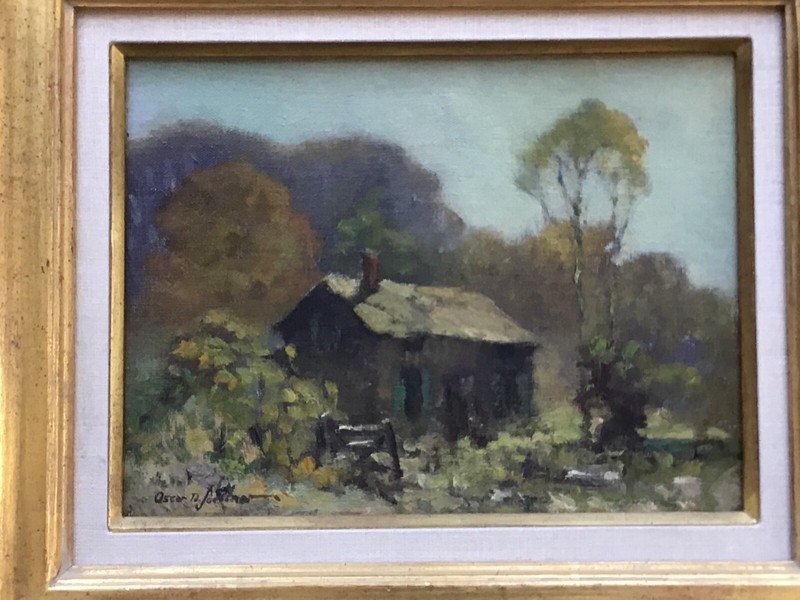 Oscar D. Soellner, original oil, framed, signed, dated 1930.