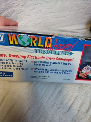 New Vintage V-Tech Wizard World Traveller Electronic Learning Game Quiz Science - Picture 10 of 14