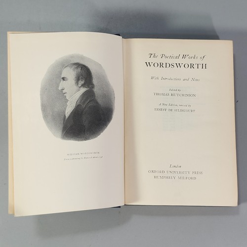 Poetical Works of Wordsworth 1936 Oxford Press VTG Book Thomas Hutchinson HC - Foto 6 di 24