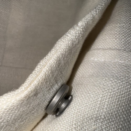 Coldwater Creek Blazer Damen Größe 10 Creme 100% Leinen Langarm - Bild 4 von 7