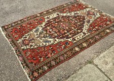 ANTIQUE HAMADAN RUG Hand Woven From Middle East EARLY 20th CENTURY