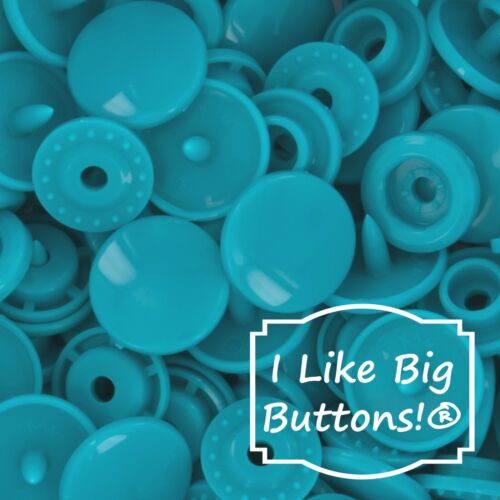 KAM Snaps G115 Turquoise Size 20/T5 Plastic Snaps No Sew Button/Sewing/Fasteners - 第 1/12 張圖片