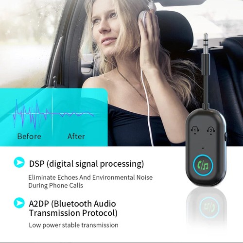 2-in-1 Bluetooth Sender Empfänger Auto, AUX Bluetooth Adapter V5.3,Klinke 3,5mm. - Bild 4 von 21