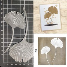 Ginkgo Leaf Metal Cutting Dies Scrapbooking Album Paper Card Embossing stencils