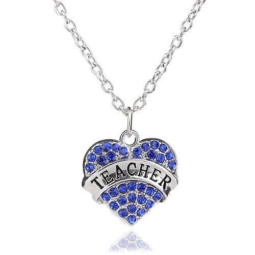 Heart Crystal Rhinestone Mom Family Chain Pendant Necklace Christmas Mother Gift - Picture 20 of 23