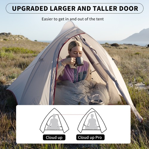 Naturehike Official Cloud Up Pro Tent, Upgraded Version Cloud Up 2 Tent - Picture 12 of 24