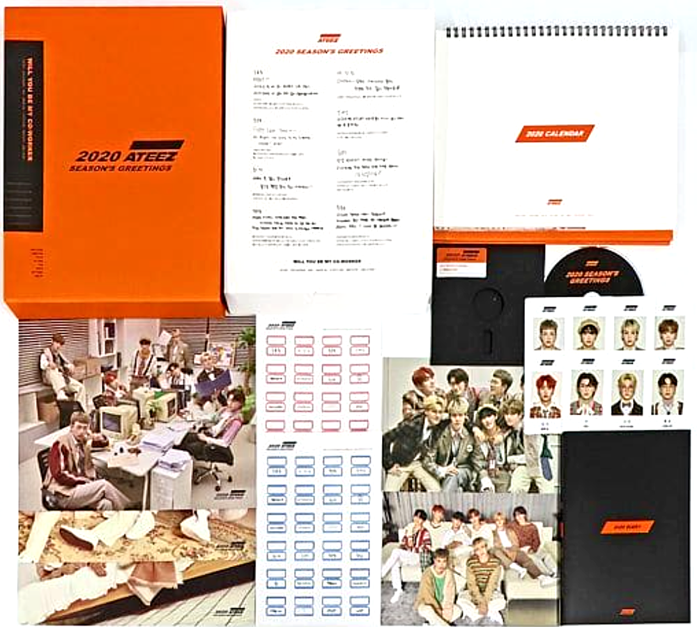 ATEEZ 2020 SEASON'S GREETINGS Full Set JP ver. DVD Region ATEEZ 2020 SEASON'S GREETINGS Full Set JP ver. DVD Region