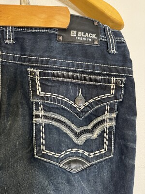 CJ Black Premium Lowrise Boot Cut Denim Jeans Men s Size 36X32