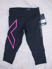 NEW - 2XU Women's Mid-Rise Compression 3/4 Tights, M