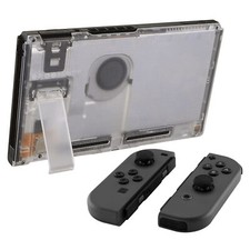 Transparent Back Plate Replacement Housing Shell for Nintendo Switch Console