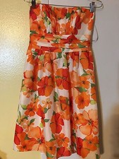 David's Bridal Strapless Above knee Dress sz 6