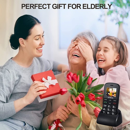 SOS Seniorenhandy Großtasten Rentner Handy Mobiltelefon Entsperrt Dual SIM Handy - Bild 5 von 12