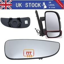 Right Door Wing Mirror Glass Lower Heated For Peugeot Boxer Citroen Relay 2006+