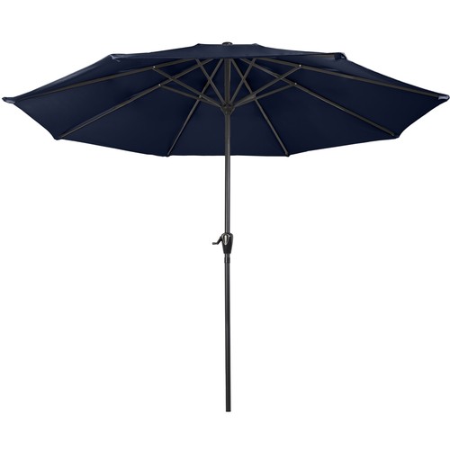9Ft Outdoor Vented Patio Umbrella Decks Pools Beaches Yards Easy Crank Navy Hot - Picture 12 of 12