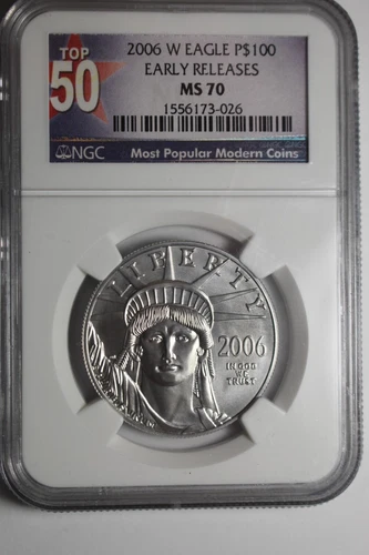2006 W Platinum Eagle MS 70 NGC 1 OZ #026 Top 50